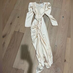 Chic Cream Long Sleeve Dress